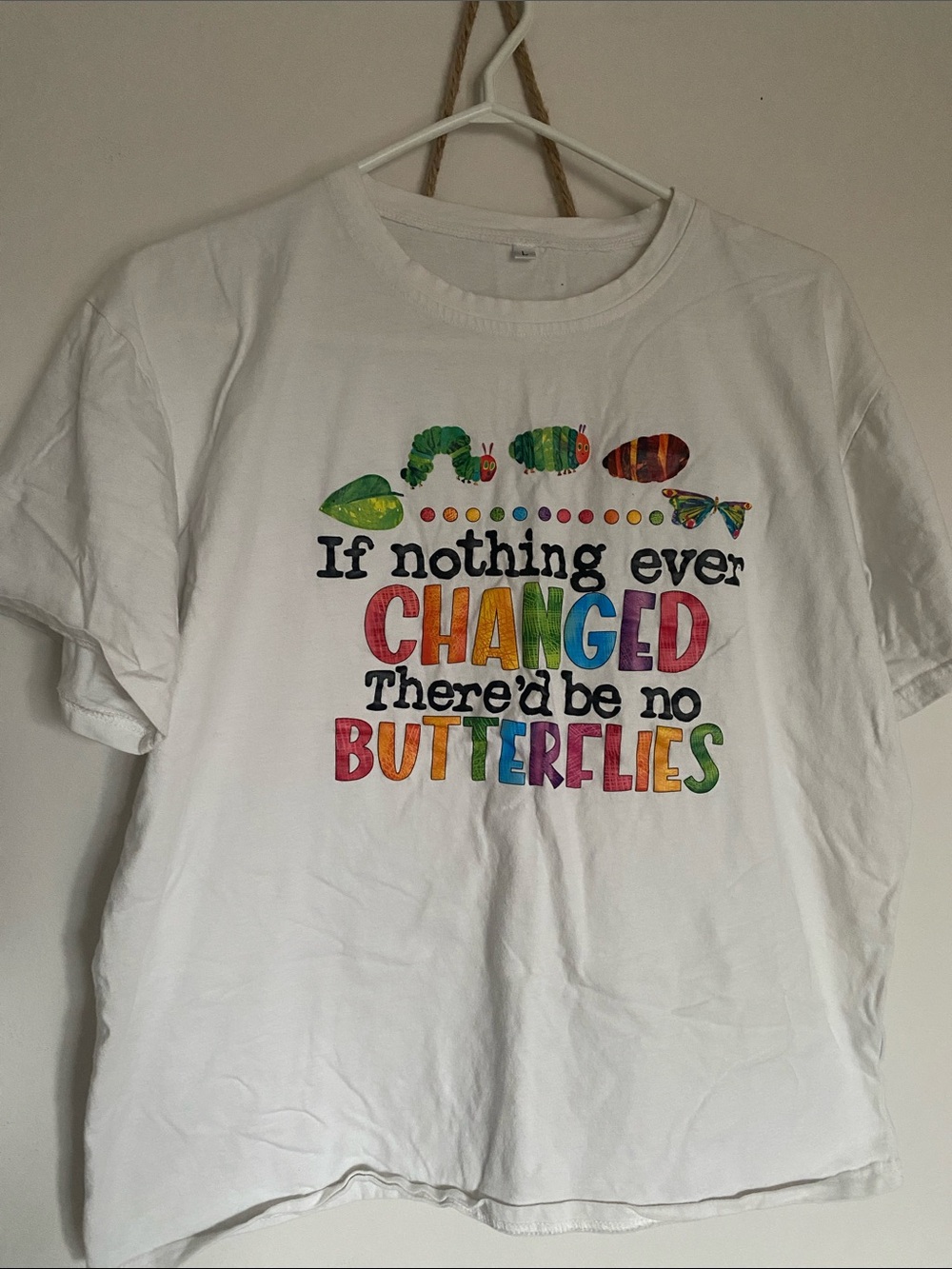 Eric Carle TShirt The Hungary Caterpillar to Butterfly Ladies Clothes